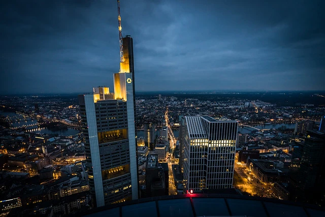 Over the Rooftops of Frankfurt City
