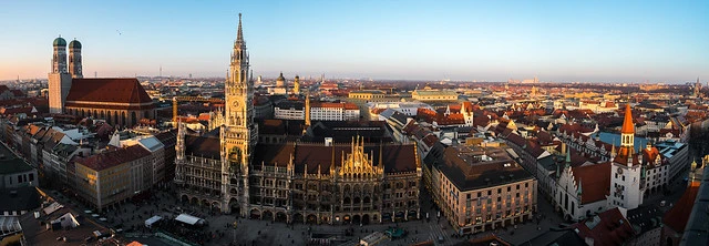 Marienplatz Sunset Panorama