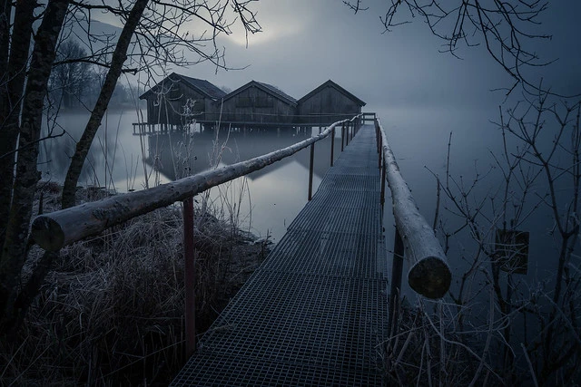 View to the cabins