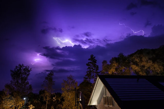 What a massive thunder-storm / Was für ein gewaltiges Gewitter