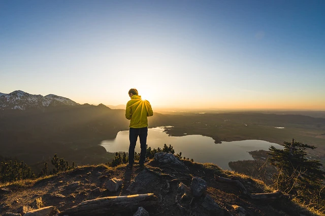 Sunset at Lake Kochelsee