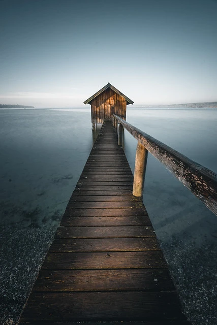 Sunrise at lake Ammersee