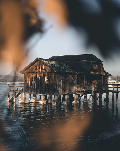 Sunrise at lake Ammersee