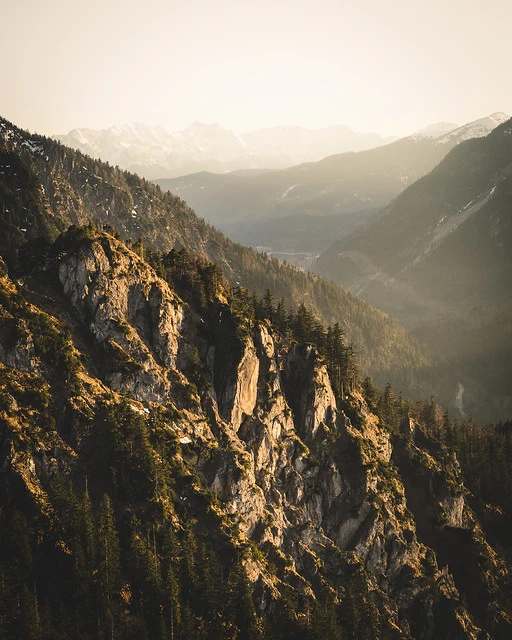 Mountain Jochberg at Lake Kochelsee