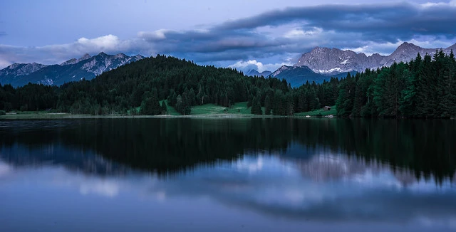 Karwendelgebirge at Blue Hour