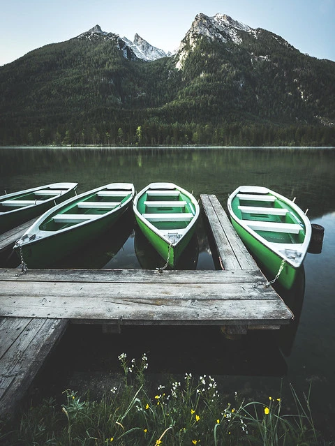 Morning at lake Hintersee