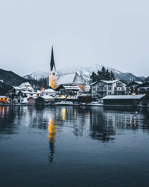 Ice cold day at Tegernsee