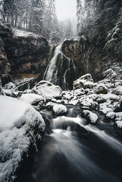 Gollinger Wasserfall in Winter