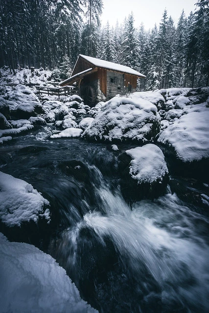 Mill at Gollinger Waterfall