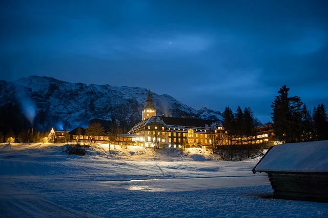 Schloss Elmau in Winter