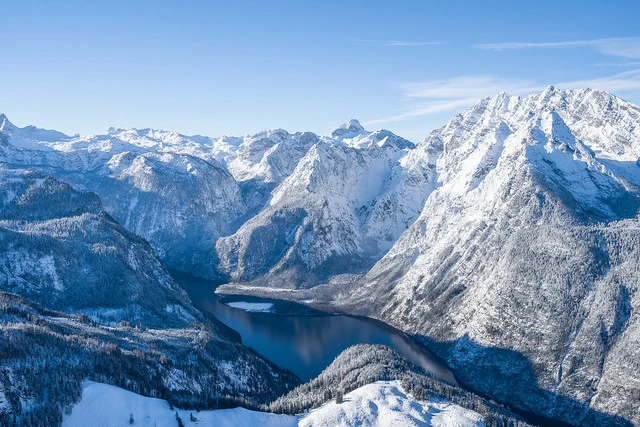 Lake Königssee and Watzmann in Winter